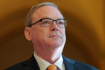 National Economic Council Director Kevin Hassett speaks to reporters after attending a meeting at the US Capitol on April 28, 2025.