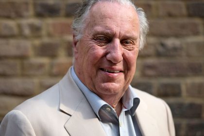 British writer Frederick Forsyth poses for a portrait in London on September 13, 2016.
