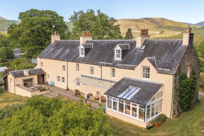 Inverlair Lodge has six bedrooms and four reception rooms.