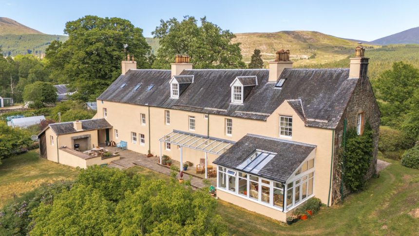 Inverlair Lodge has six bedrooms and four reception rooms.