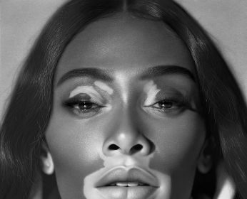 With his new exhibition “Drawing Awareness,” acclaimed British Nigerian hyperrealist artist Kelvin Okafor aims to celebrate different skin conditions. The inspiration for came from his 2019 portrait of fashion model Winnie Harlow, who has the skin condition vitiligo. Look through the gallery to see more.