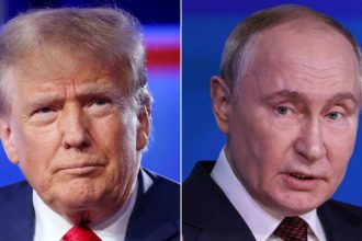 US President Donald Trump and Russian President Vladimir Putin.