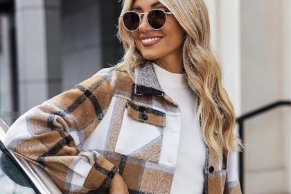 SHOP Get the Most Perfect Fall Plaid Flannel Shacket for Just $26 main image